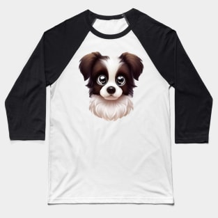 Playful Border Collie Baseball T-Shirt